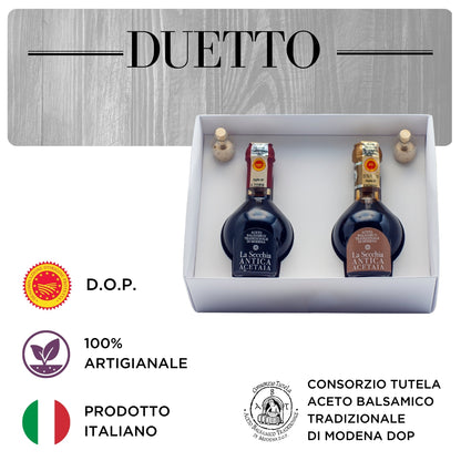 Traditional Balsamic Vinegar of Modena DOP DUETTO "EXTRAGED + REFINED" 