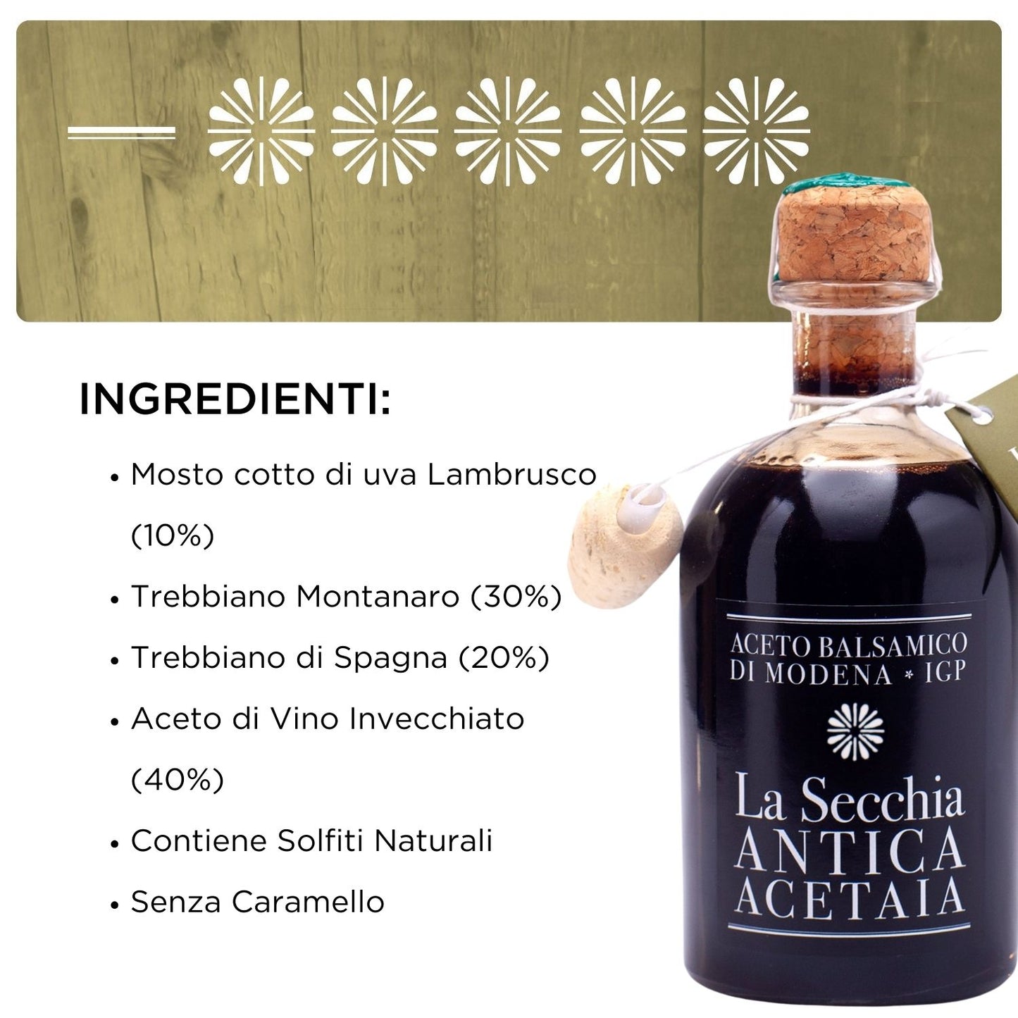 5-star Balsamic Vinegar of Modena PGI 