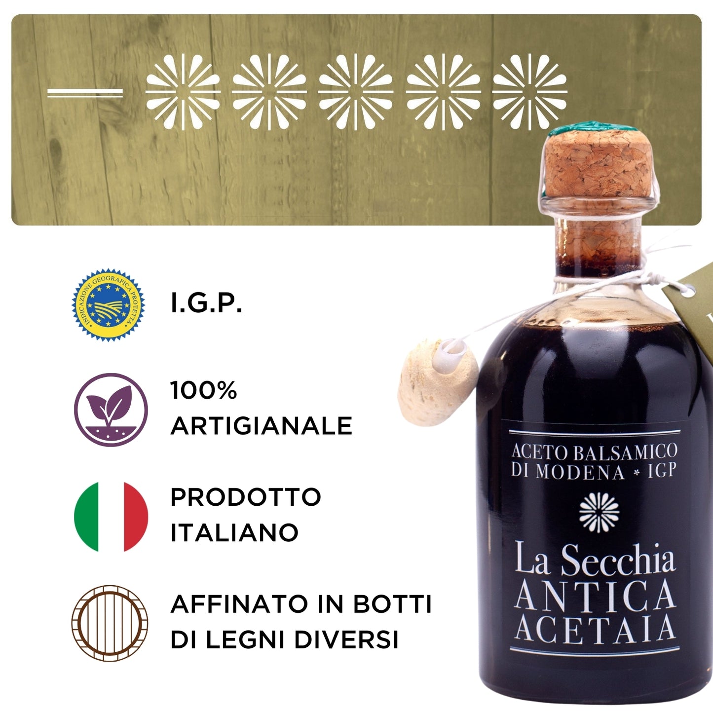 5-star Balsamic Vinegar of Modena PGI 