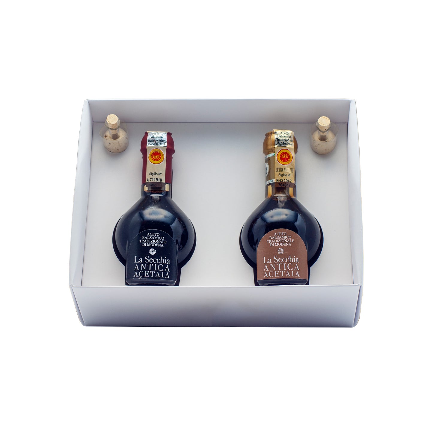 Aceto Balsamico Tradizionale di Modena D.O.P. DUETTO ”EXTRAVECCHIO + AFFINATO"