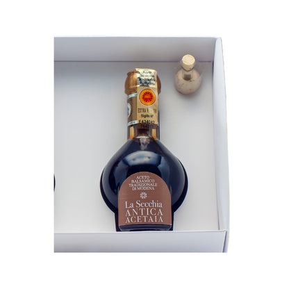 Aceto Balsamico Tradizionale di Modena D.O.P. DUETTO ”EXTRAVECCHIO + AFFINATO"